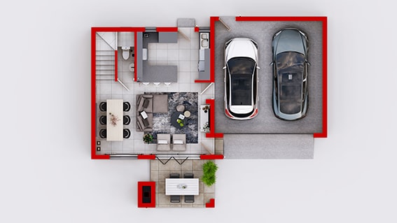 Jade Manor - Typical Home - Ground Floor PLAN